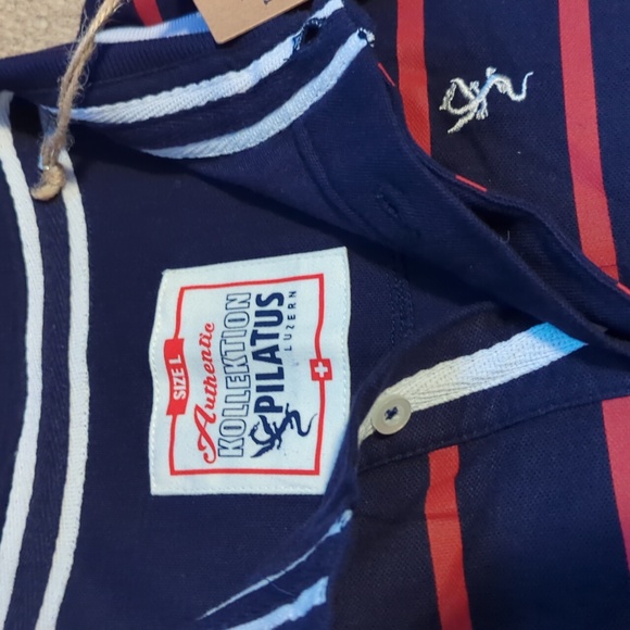 Mens authentic Kollektion Pilatus Luzern polo size Large NWT - Picture 3 of 8